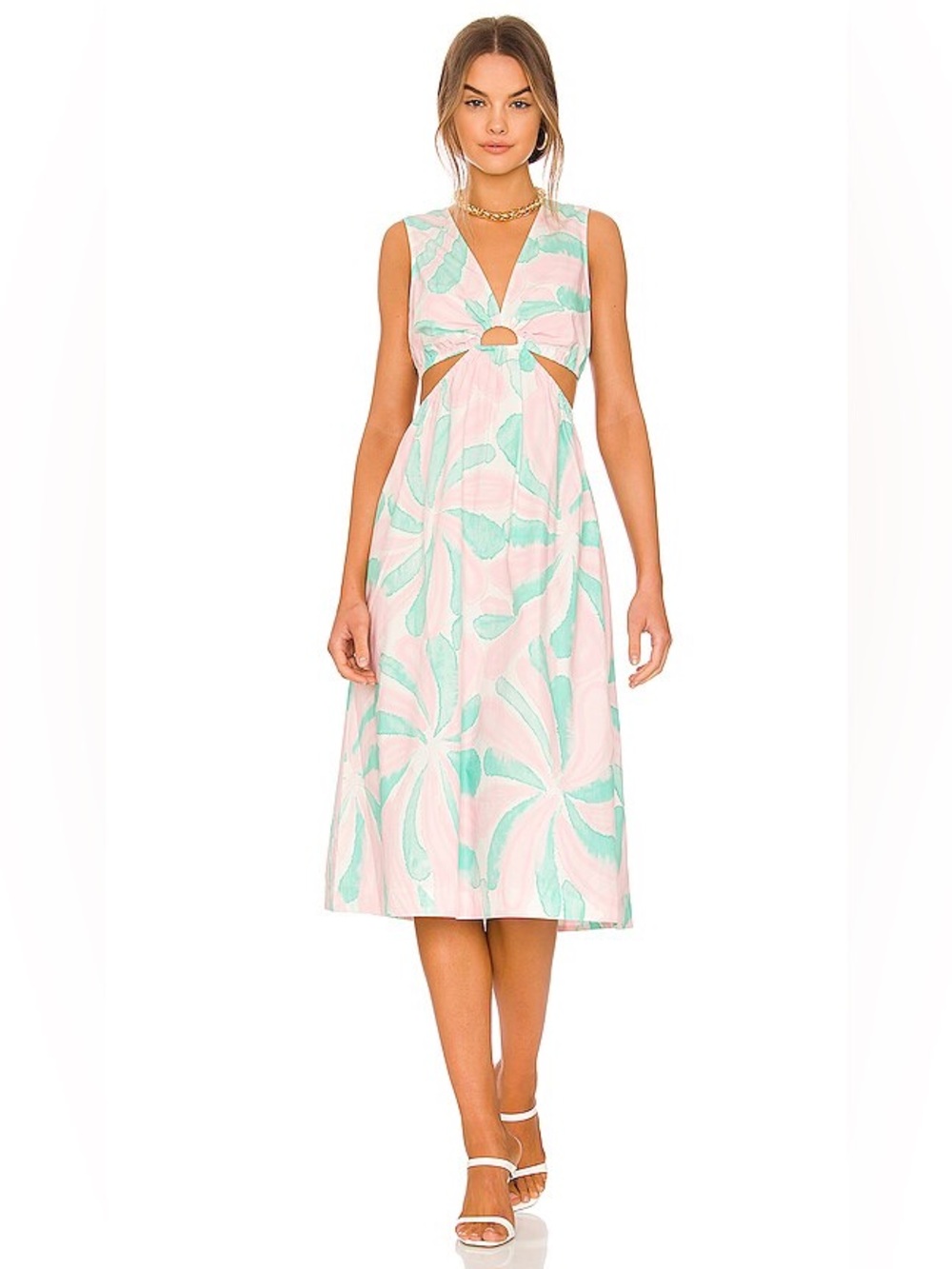 New Rails Rizo Dress in Candy Mint Organic Cotton Lyocell Size Small $228